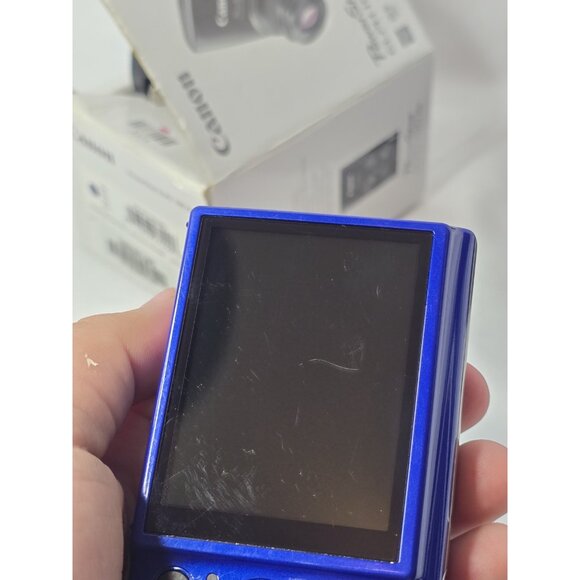 Canon PowerShot ELPH 190 IS 20MP 10X Optical Zoom Wi-Fi Digital Camera Blue Lot - Picture 9 of 16